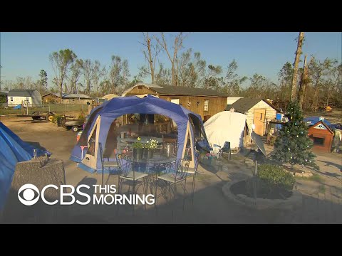 Six months after Hurricane Michael, people are still living in tents