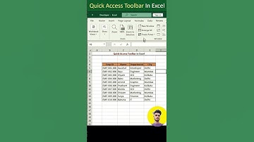 How to use quick access tool baar in excel #new #excel #exceltips #exceltricks #tips #tricks #shorts