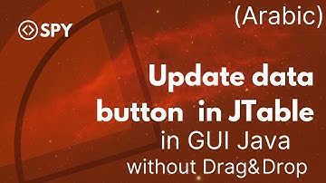 Make an Update data button in JTable  in GUI Java without drag and drop