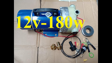 Test máy bơm áp lực 12v-180w