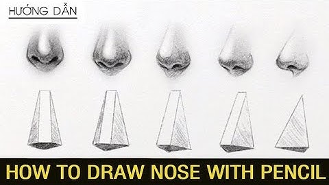 How to draw a Nose and locate the nose by Huta Chan