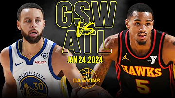 Golden State Warriors vs Atlanta Hawks Full Game Highlights | January 24, 2024 | FreeDawkins