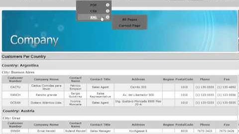 MySQL Report Maker