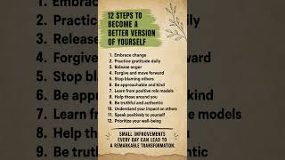 Small improvements every day can lead to a remarkable transformation#SelfImprovement #PersonalGrowth