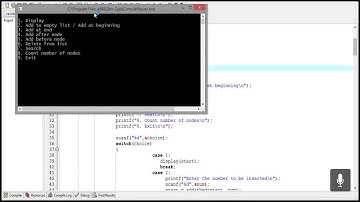 D.S Tutorial 5.1: Linked List starting up and main function