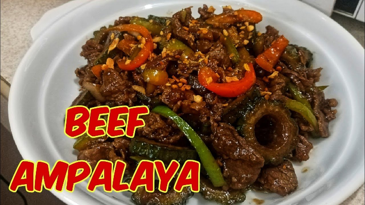 BEEF AMPALAYA WITH OYSTER SAUCE RECIPE YouTube