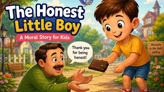 A Boy Found a Lost Wallet ❤️ | Heartwarming Honesty Story #shorts