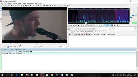 Adding subtitle and effect using AegiSub
