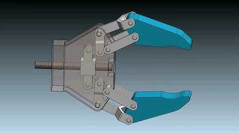 Robot Gripper Mechanism in SolidWorks 2012