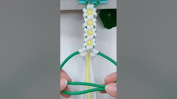 [DESCUBRA] Como Fazer Uma Pulseira de Macramê Passo a Passo #shorts