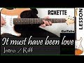 How to play It Must have been Love (Intro) 😞💔 - Roxette / GuiTabs Guitar Tutorial 🎸