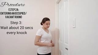 SOP upon entering the guestroom