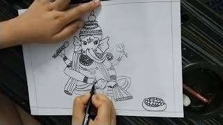 #Lord Ganesh how to #drawing #ganeash # short #om # part 2
