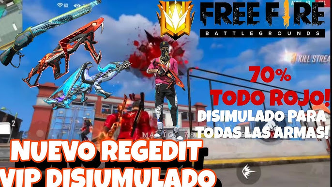 ATUALIZAÇÃO!! REGEDIT MOBILE PAGAR-GRÁTIS 99% HS NO CABEÇÃO PRA SUBIR CAPA  NA RANQUEADA FREE FIRE V1.102.7