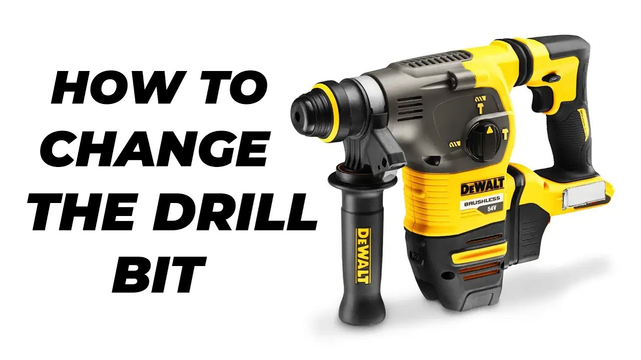 How to Change the Drill Bit on DeWalts 54V Rotary Hammer - YouTube