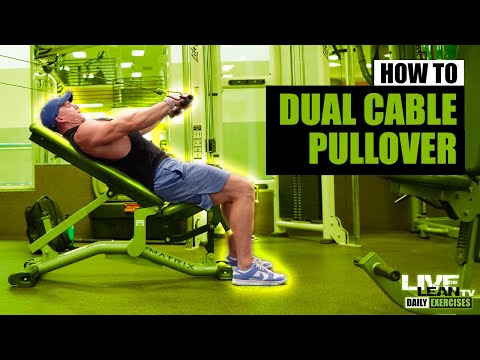 How To: Straight Arm Cable Pullover With Dual Hook Straight Bar On Incline Bench