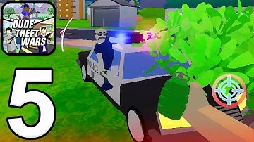 Dude Theft Wars - Gameplay Walkthrough Part 5- Tutorial: Single Player (iOS, Android) 🔥RJ GAMERZ🔥
