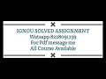 bpse 141 solved assignment 2023-24 / IGNOU bpse 141 solved Assignment 2023-24 / pdf wtsp 8228091239