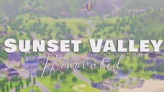 SUNSET VALLEY RENOVATED!(NEW FAVORITE!)//THE SIMS 3 WORLD OVERVIEW