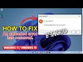 Fix “An Extended Error Has Occurred” in Windows 11 &amp; 10 | Network Sharing Error Solution