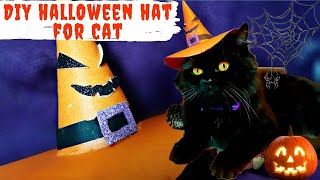 DIY Halloween Cat Hat | Witch cat hat | Witch Hat DIY paper tutorial | Witch Hat of cat tutorial by Only Oreo cat 501 views 2 years ago 9 minutes, 37 seconds