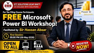 STT Solutions - FREE Microsoft Power BI Workshop Session-1 - Sir Hassan Absar