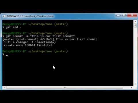 Video: Hvordan commiterer jeg en fil i Terminal?