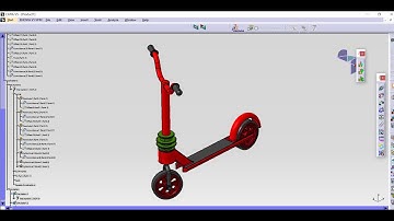 Design of simple scooter in catia|| catia tutorials|| designing in telugu  #automobile#telugu #catia