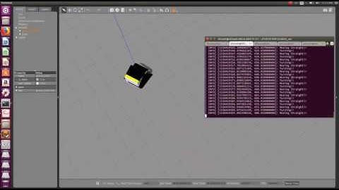 Square motion simulation of Pioneer p3dx robot in Gazebo