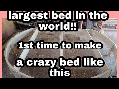 Video: DIY rund seng: trinnvise instruksjoner for å lage, tips om valg av materialer