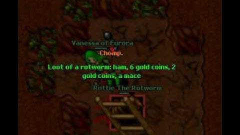 Rottie The Rotworm - new BOSS on Rookgaard - Tibia 8.50 - TEST SERVER