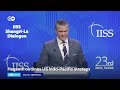 Hegseth outlines US Indo-Pacific strategy I Live Analysis
