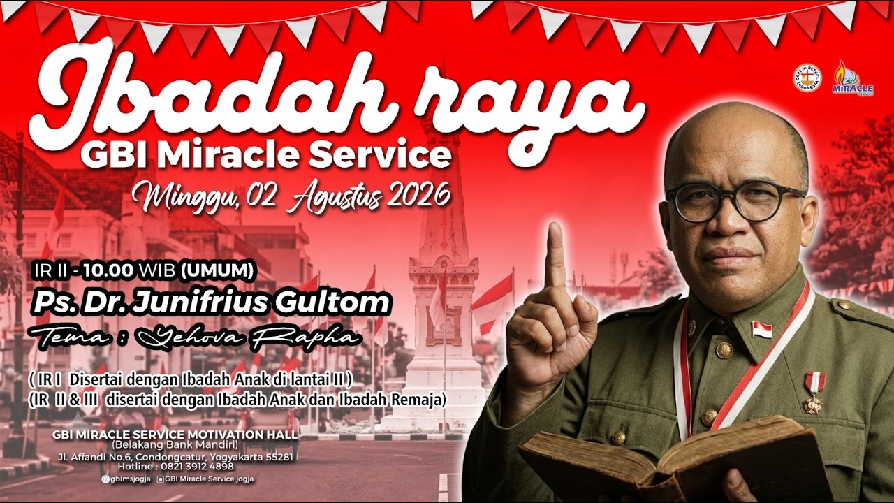 GBIMS JOGJA | Ps.Dr. Junifrius Gultom | 2 Agustus 2026 | 10.00 WIB.