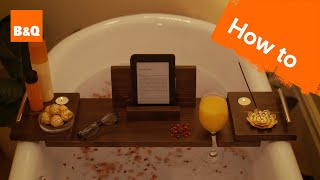 How to create a home spa bath tray