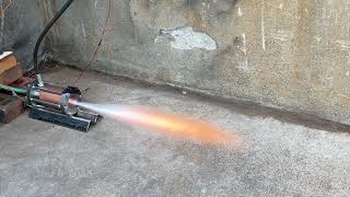 Ethanol/oxygen liquid fuel rocket engine test compilation