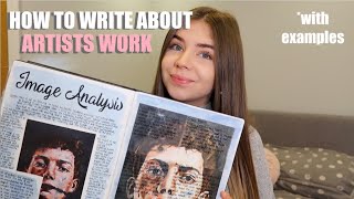 How to write an IMAGE ANALYSIS and ARTIST RESEARCH PAGE| EXAMPLES from my A* SKETCHBOOK