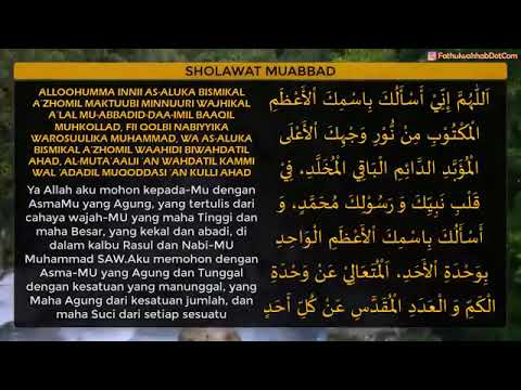 sholawat ismul azhom/muabbad full 100×