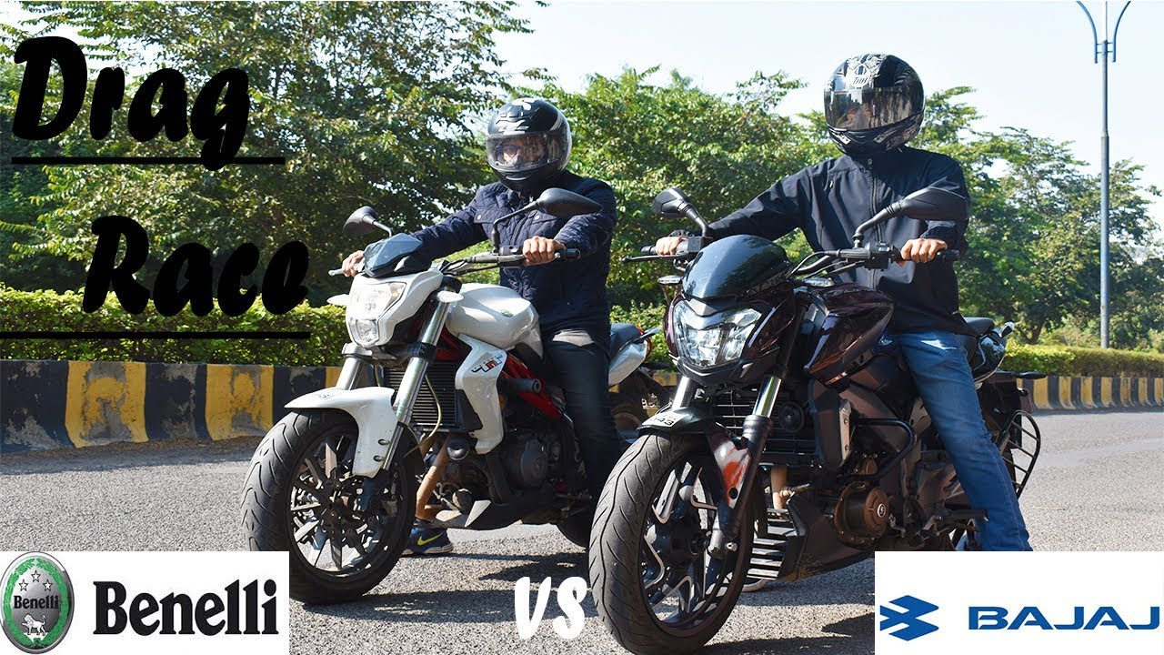 Drag Race DSK Benelli TNT 300 VS Bajaj Dominar 400 Road Range
