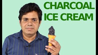 Charcoal Ice Cream | BLACK ice cream