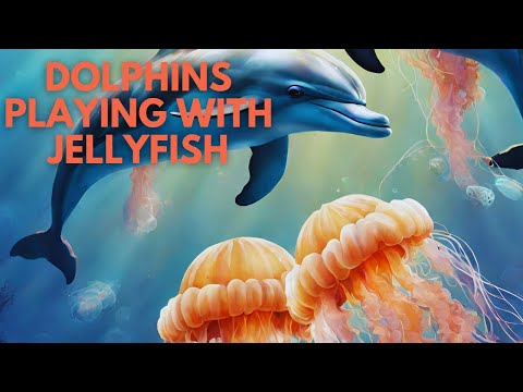 Unbelievable Encounter: Dolphins Brave a Sea of Jelly Fish