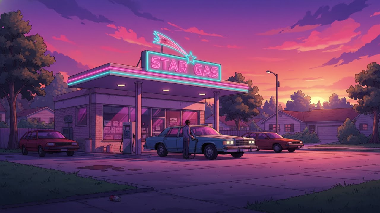 Neon Nights — Full Synthwave Album (Sunset Drive & Retro Cityscape)