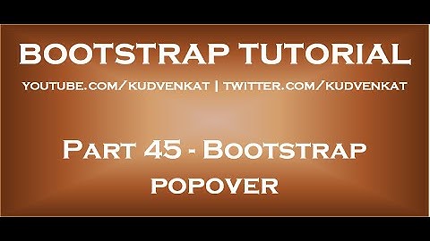 Bootstrap-popover