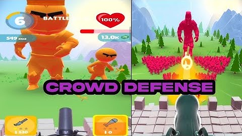 Crowd Defense Gameplay Walkthrough All Levels Android, ios