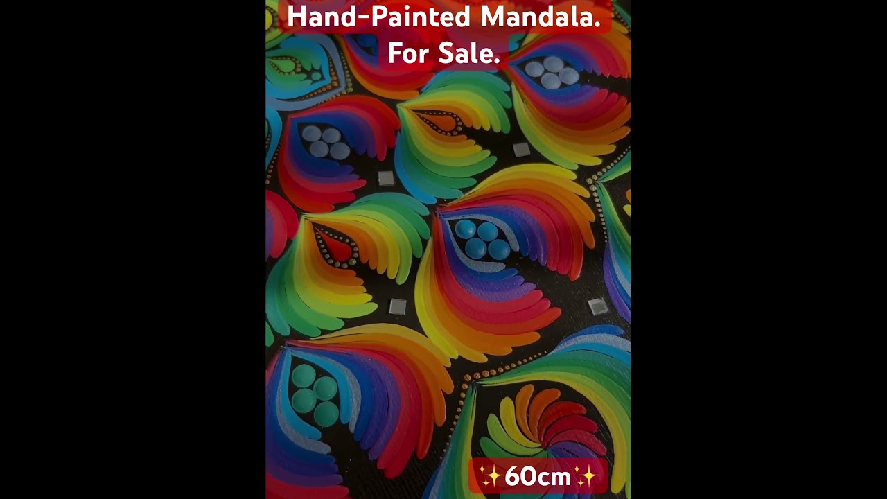 Hand painted mandala with Svetlana Lizunova