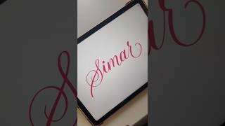 how to lettering in Procreate  ✨ #procreate #trending #digitalart #lettering
