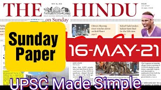 Sunday Newspaper 16 May 2021 The Hindu | Zhurong , Chnag'e-4, Mucormycosis, Biologics, JUICE Mission screenshot 5