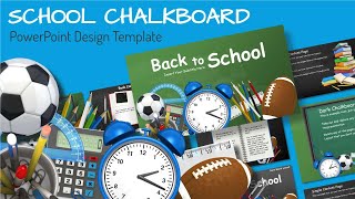 School Chalkboard PowerPoint Template