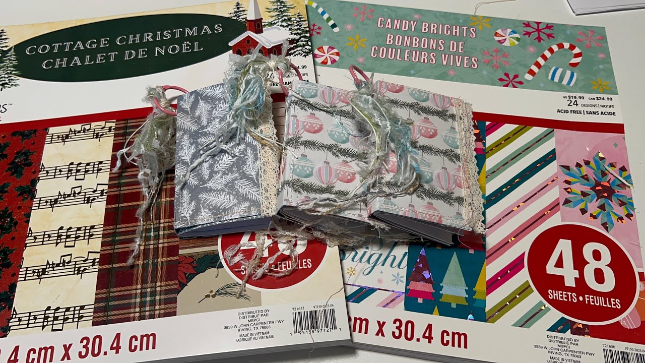 Michael’s Christmas paper pad flip through & ideas for cutaparts