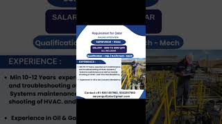 #jobs #hvac #qatar #mechanicalengineering #jobsearch #recruitment #engineering #travel #vlog