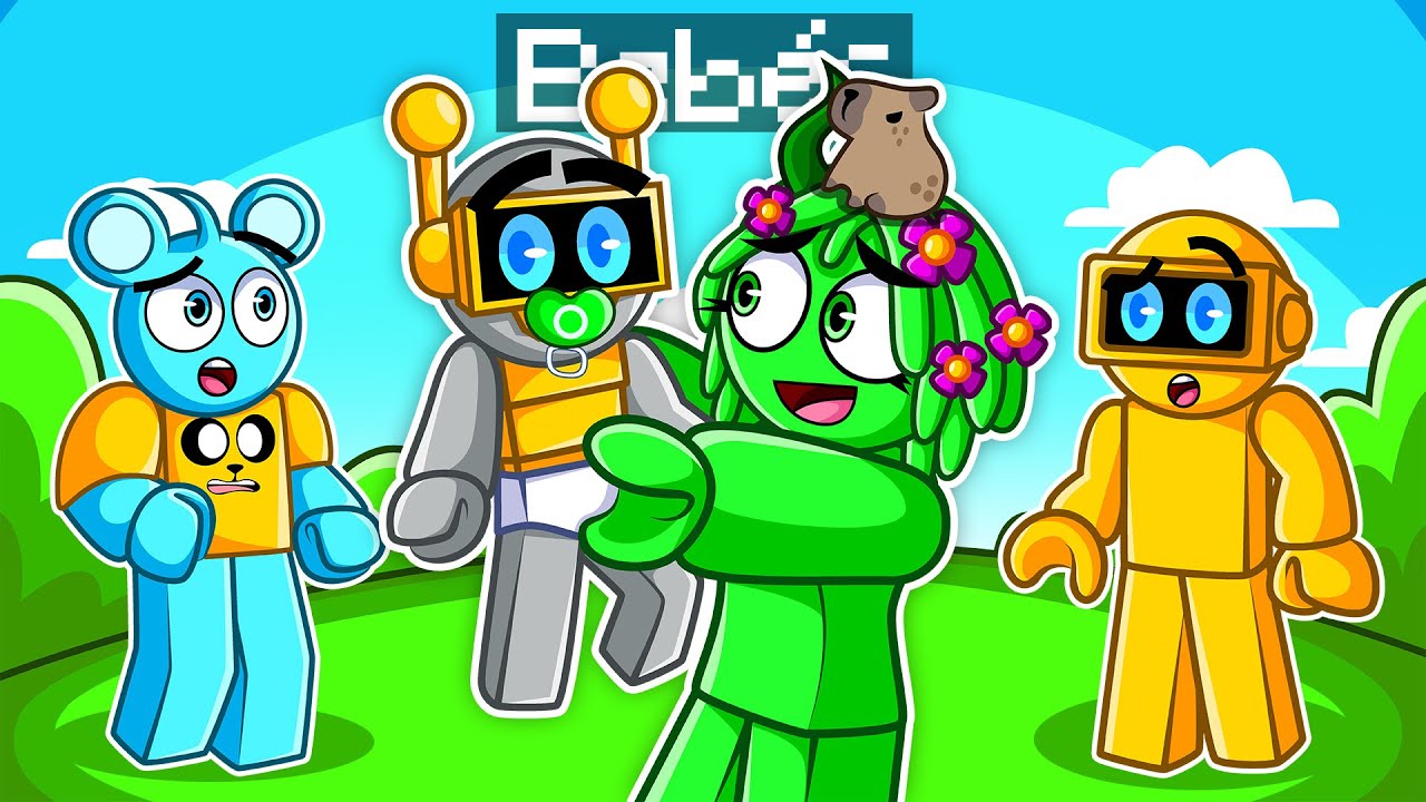 ME CONVERTÍ en BEBE para TROLLEAR a mis AMIGOS en ROBLOX! (sprunki)